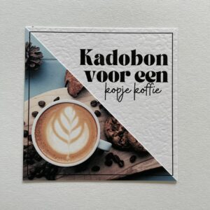Kadobon kaart | Kopje koffie