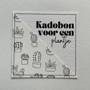 Kadobon kaart | Plantje