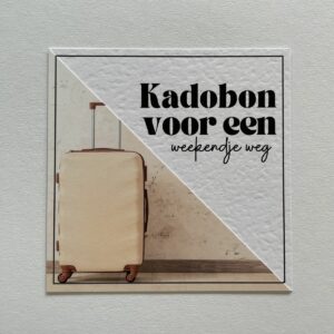 Kadobon kaart | Weekendje weg - koffer