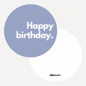 Ronde kaart | Happy birthday